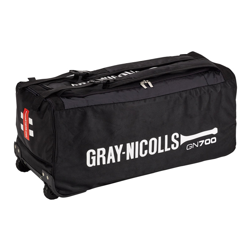 Gray Nicolls 700 Cricket Kit Bag - Wheelie - Black/Pink