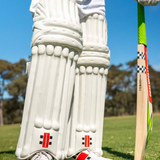 Gray Nicolls Legend Cricket Batting Leg Guards - 25/26 - Adult - RH