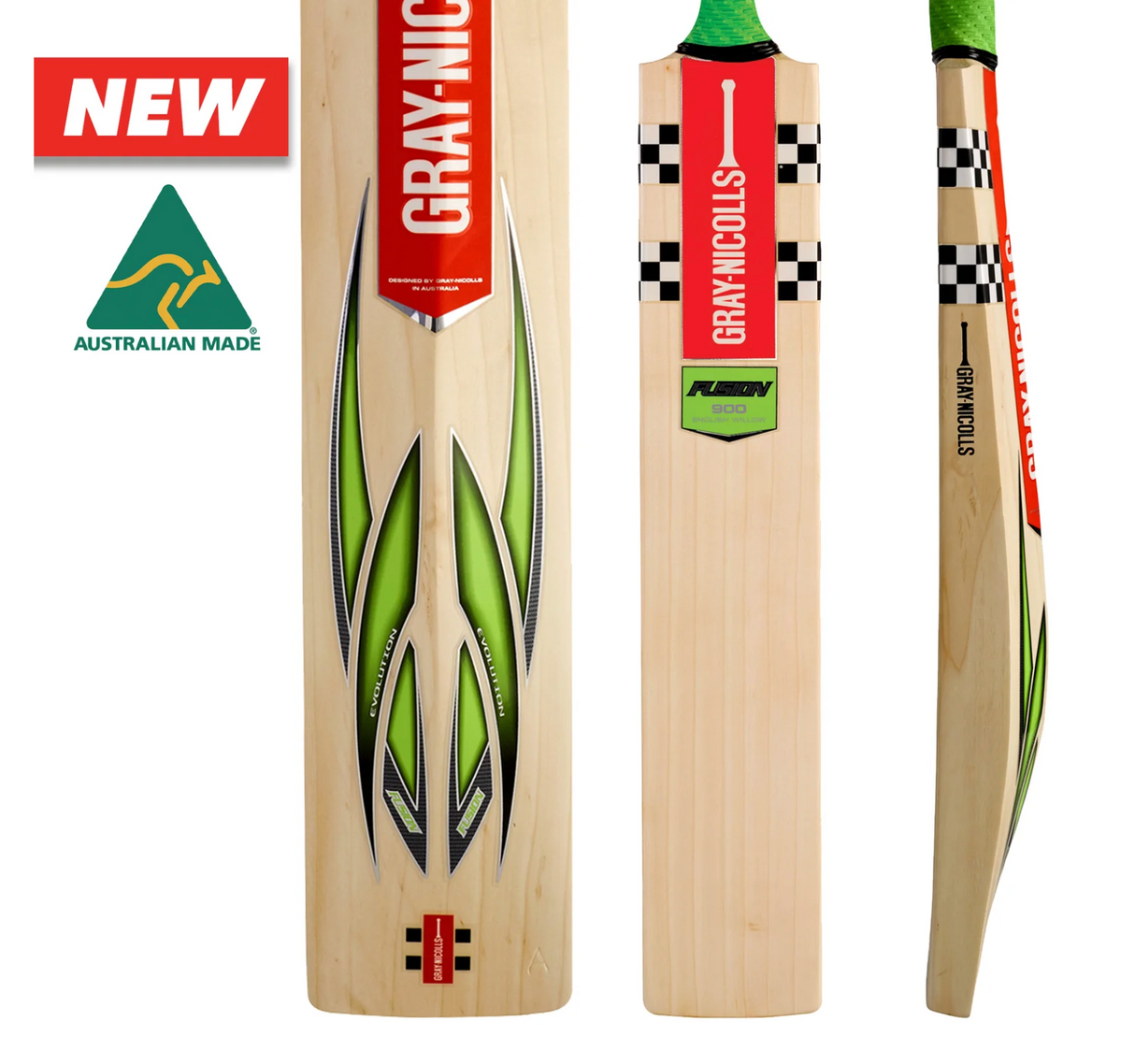 Gray Nicolls Fusion 900 EW Cricket Bat ( Natural ) - SH -25/26