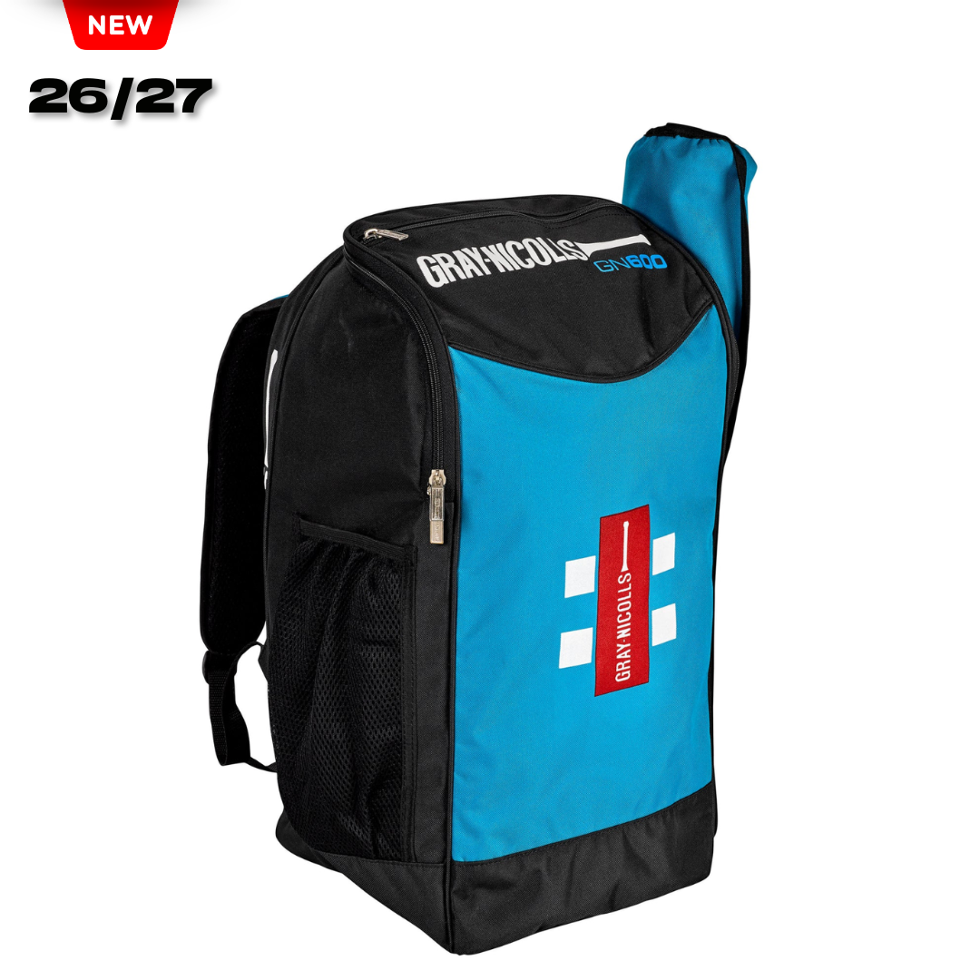 Gray Nicolls 600 Cricket Kit Bag - Duffle - Blue -26/27