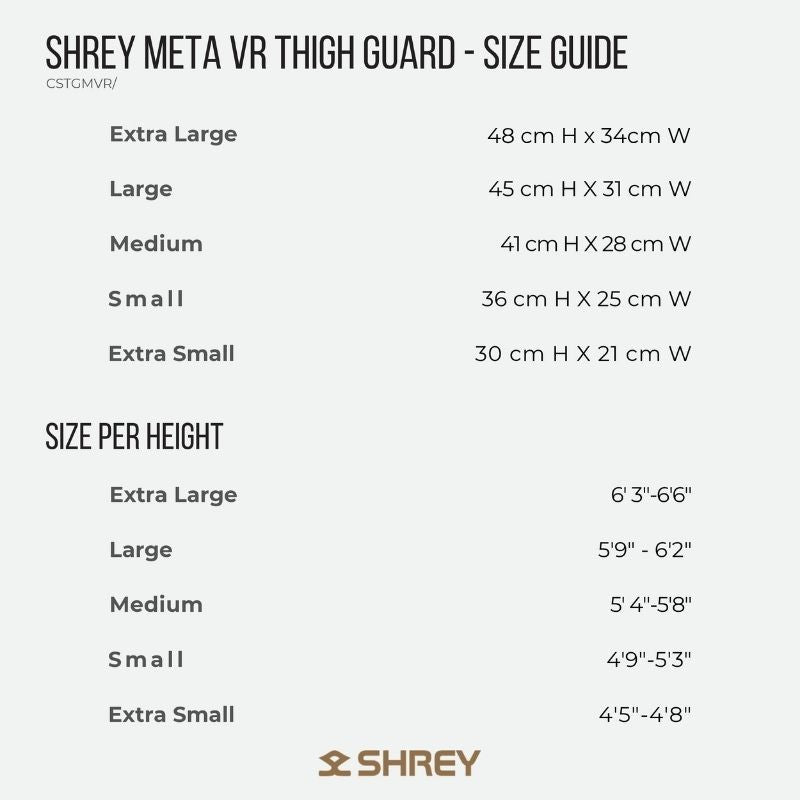Shrey Meta VR Cricket Thigh Guard - 26/27