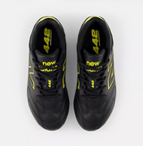 New Balance 442 Team FG V3 Kid's Football Shoes – Black with Punchy Yellow (F M Medium Fit)