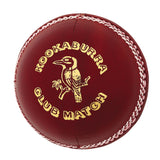 Kookaburra Club Match Cricket Ball - Peel CA - Red - 156g