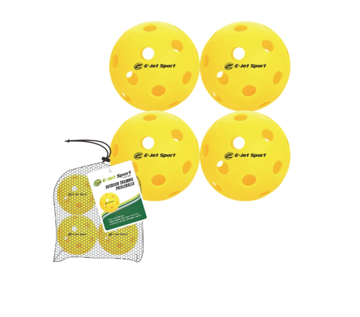 E-Jet Sports Pickleball 4 Pack – Outdoor