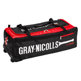 Gray Nicolls 900 Cricket Kit Bag - Wheelie - Black/Red -26/27