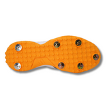 Adidas Howzat Steel Spike Cricket Shoes – Cloud White / Aurora Onix / Lucid Tangerine - 26/27