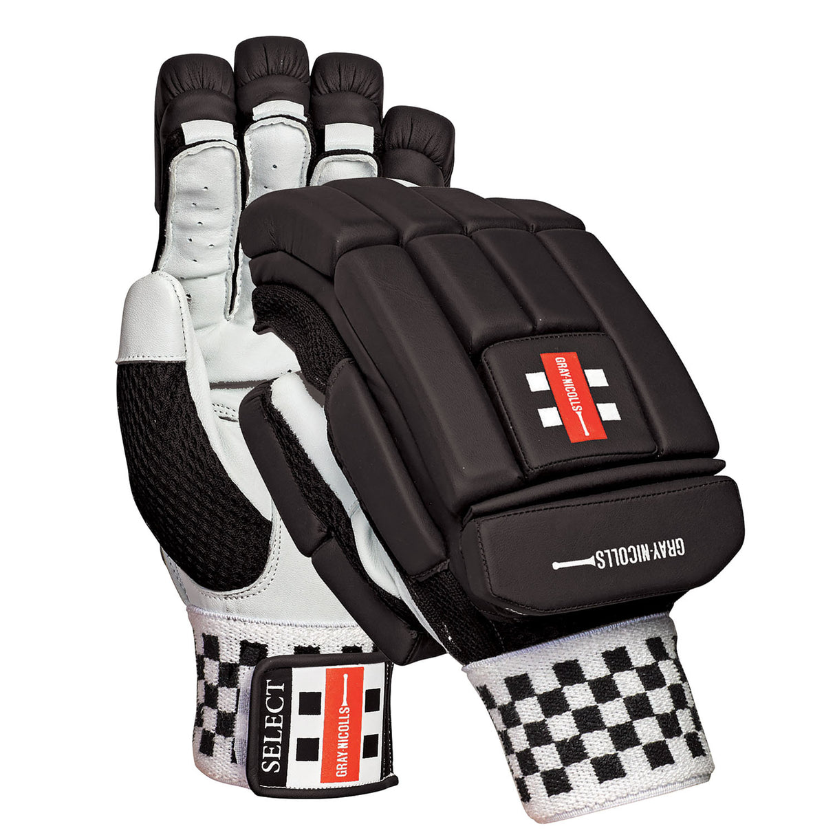 Gray Nicolls Select Cricket Batting Gloves  - 25/26 - Black