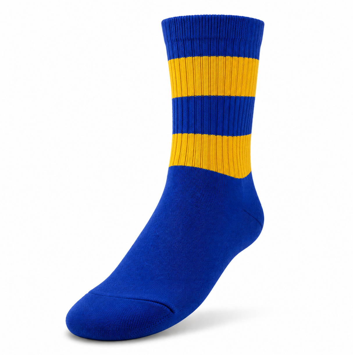 Sekem AFL Elite Crew Socks Royal/Gold Hoops