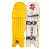 Gray Nicolls Select Cricket Batting Leg Guards - Yellow - Ambi - Adult - 26/27
