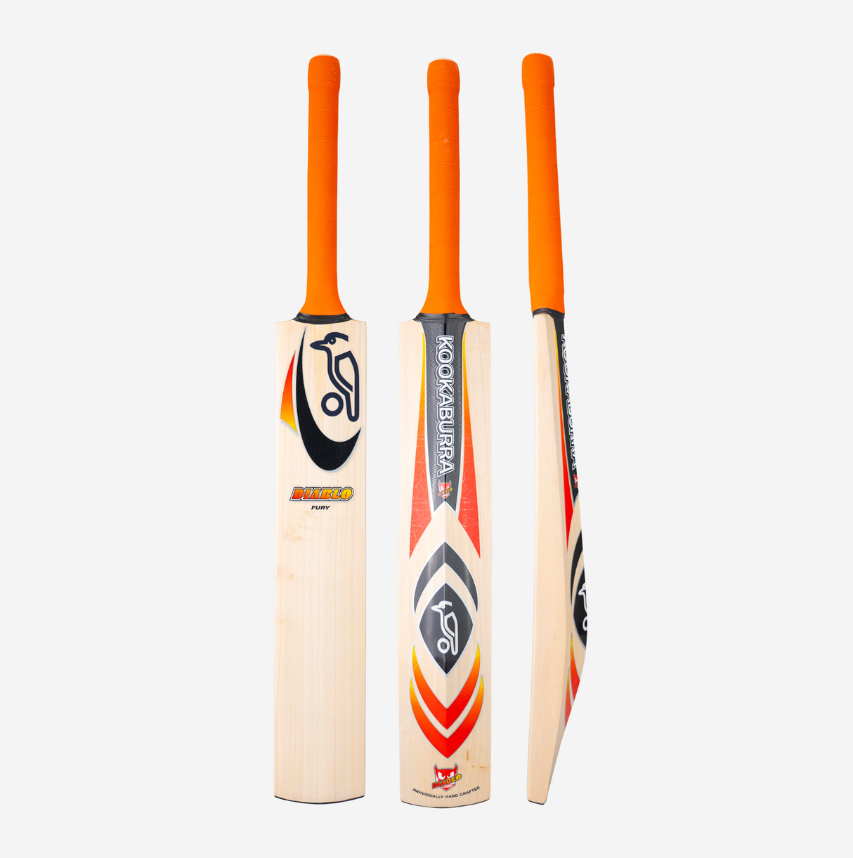 Kookaburra Diablo Fury Retro English Willow Cricket Bat - SH