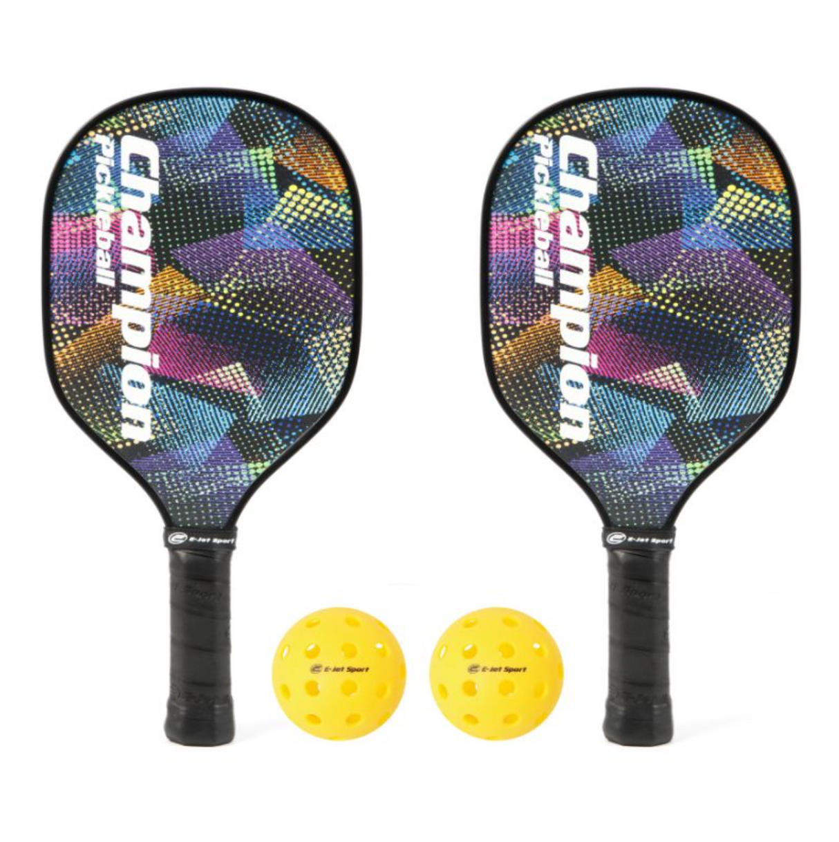 E-Jet Sport Pickleball 2 Player Wooden Set – Deluxe