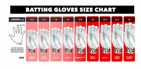 Gray Nicolls GN 1350 Cricket Batting Gloves - Replica - Adult RH