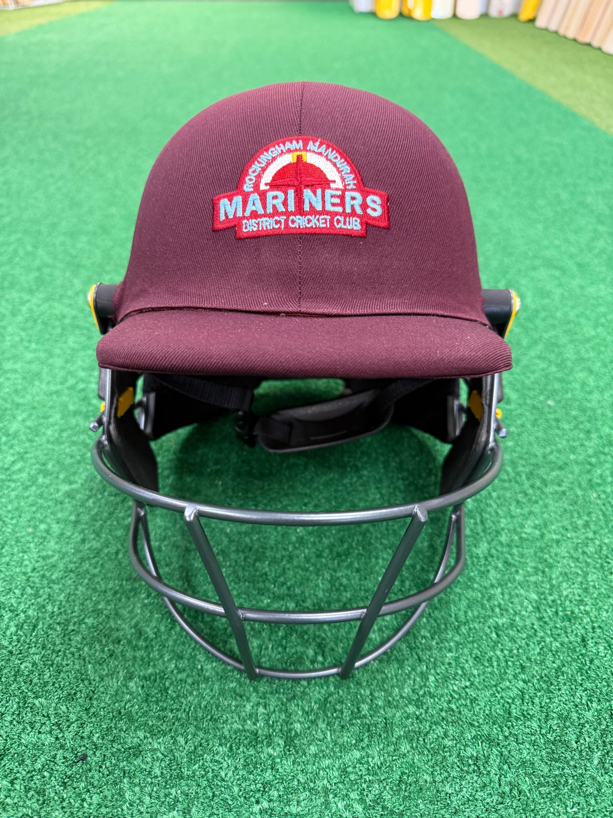 Masuri T Line Steel Custom Batting Helmet – Rockingham MCC - Senior –26/27