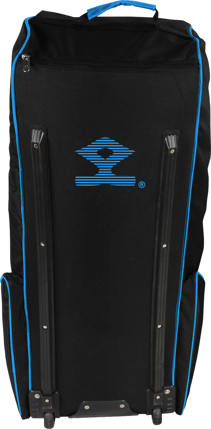 Shrey Pro Wheelie Cricket Bag – Black / Electric Blue - 26/27