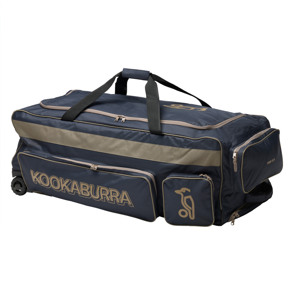 Kookaburra Pro 2.0 Cricket Wheelie Bag - Navy / Taupe - 26/27