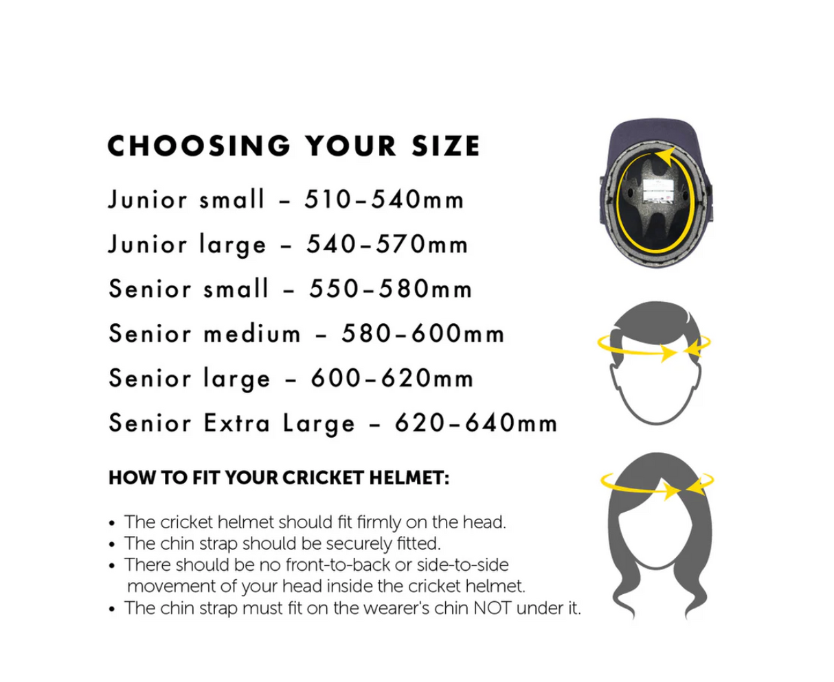 Masuri T Line Plus Steel Cricket Helmet - Senior - 26/27