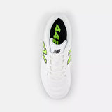 New Balance Kids 442 V2 Academy FG (Little Kid/Big Kid) - White/Energy Red/Hi-Lite