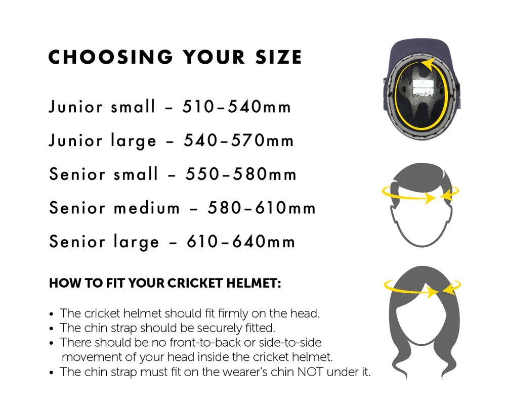 Masuri T Line Steel Cricket Batting Helmet - Senior - 26/27