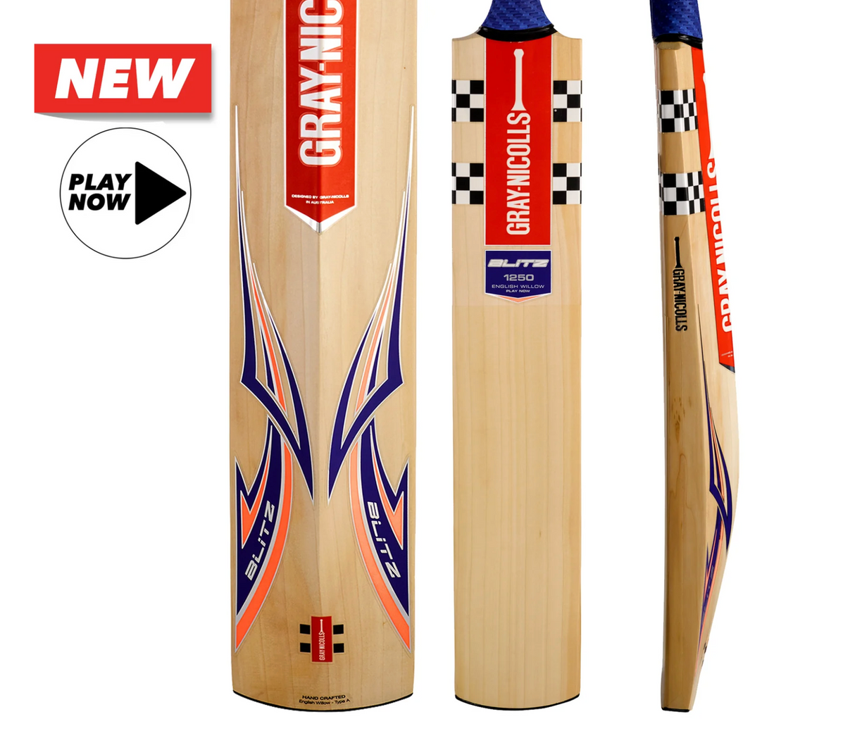 Gray Nicolls Blitz 1250 EW Cricket Bat (Play Now)- SH - 25/26
